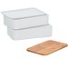Doppel-Lunchbox, weiß